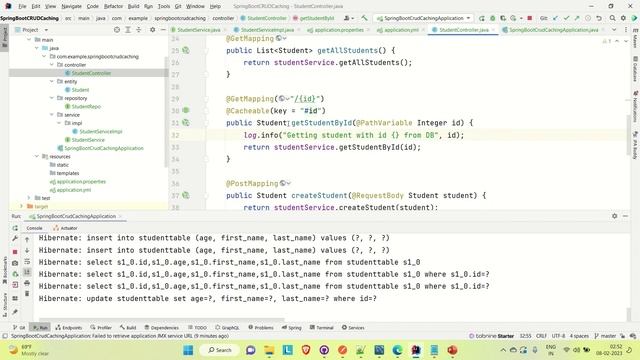 How to Implement Caching in Spring Boot CRUD APP Using Caffeine Cache |In-Memory Caching | Caching смотреть онлайн