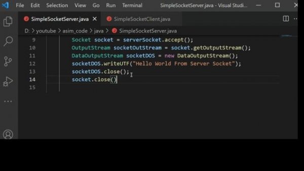 Socket programming for TCP in Java Server and Client Sockets