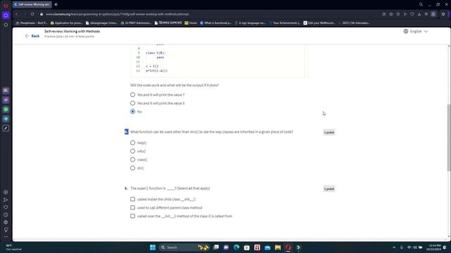Self-review: Working with Methods Coursera | Programming in Python смотреть онлайн