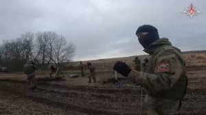 Боевая работа расчетов 120-мм минометов ЗВО