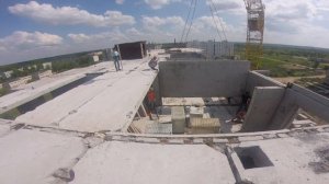 Монтаж панельного 9-ти этажного здания