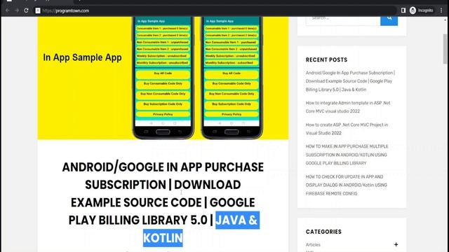 In App Purchase Subscription Sample App | Source Code |Android Google Play Billing Latest Library v смотреть онлайн
