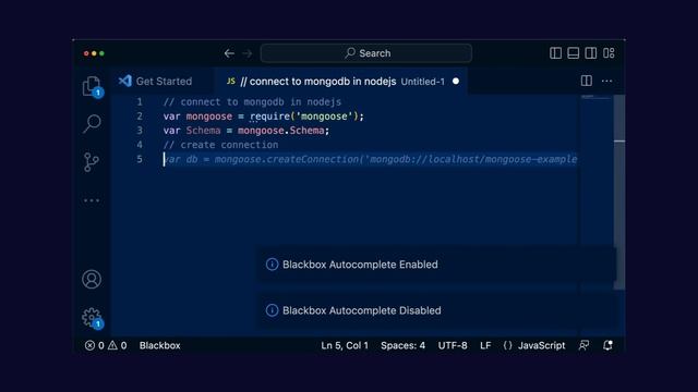 Blackbox Code Autocomplete - VS Code Extension смотреть онлайн
