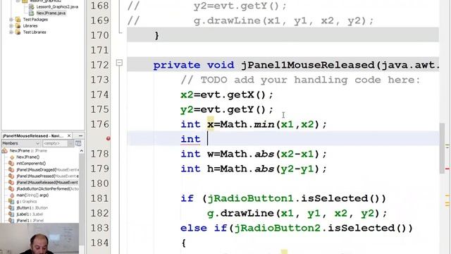 Lesson11_Visual_Programming_Graphics class and mouse Events _sec4 смотреть онлайн