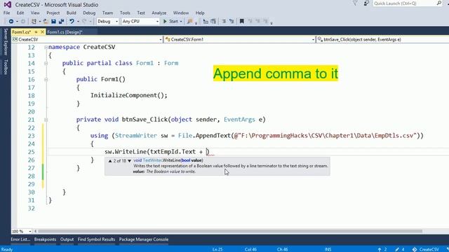 How to create CSV file programmatically using C#? смотреть онлайн