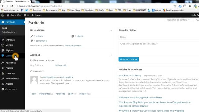 1 - Introducción - Curso WordPress 4.0 - 3w2 смотреть онлайн