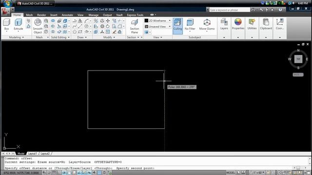 AutoCAD 2010 Tutorial #6 Scale & Offset смотреть онлайн