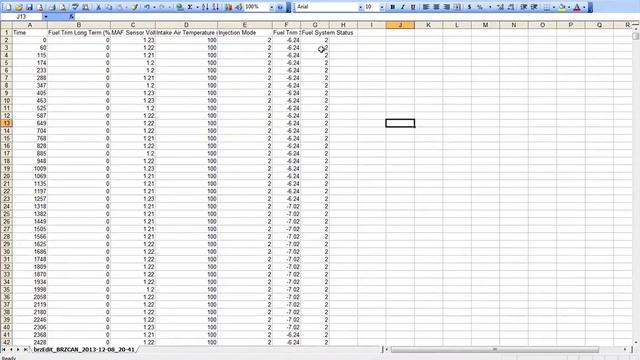 FR-S BRZ Fueling Error Calculation With Yike's Maf Spreadsheet