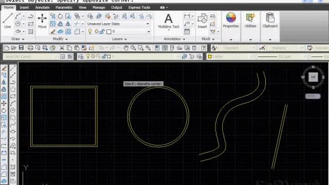 AutoCAD 2D - Erase Command смотреть онлайн