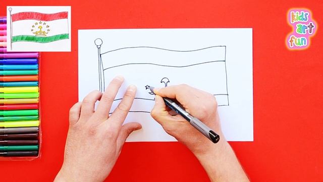 How to draw the Flag of Tajikistan смотреть онлайн