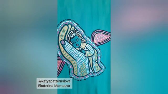 Картины на холсте | художница Ekaterina Mamaeva #katyapatternslove смотреть онлайн