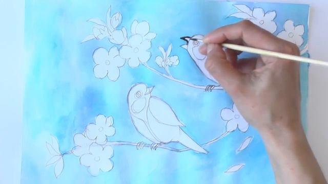 Птицы на ветке смотреть онлайн