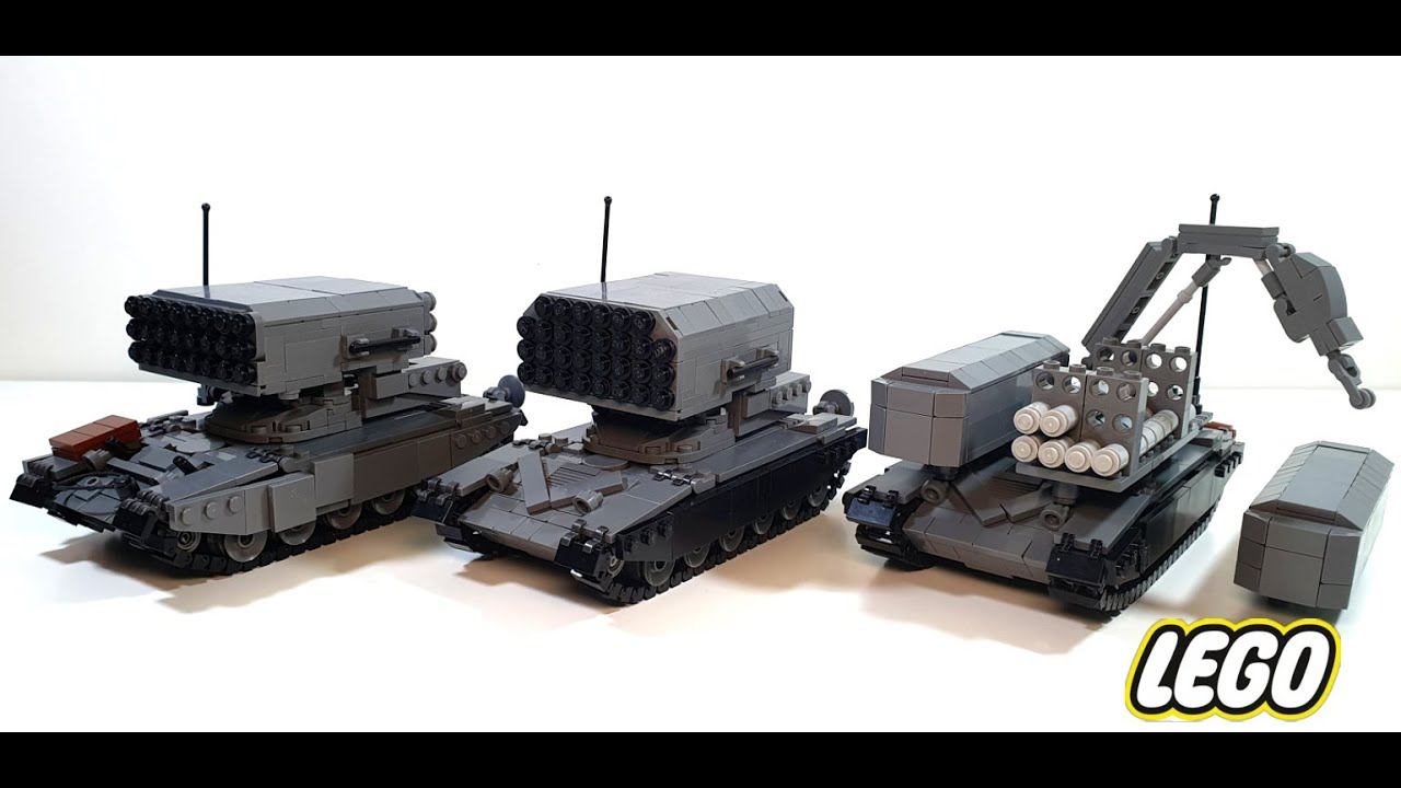 LEGO самоделка: ТОС-1А "Солнцепек", ТОС-1 "Буратино" и ТЗМ-Т смотреть онлайн