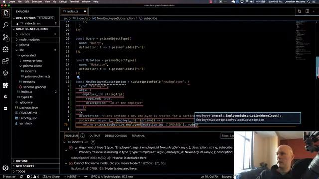 GraphQL Nexus subscriptions with Prisma смотреть онлайн