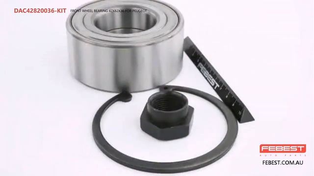DAC42820036-KIT FRONT WHEEL BEARING 42X82X36 FOR PEUGEOT смотреть онлайн