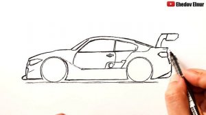 Как нарисовать машину БМВ — Рисовать машину