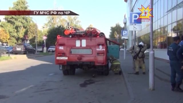 В чебоксарском универмаге «Шупашкар» состоялись учения пожарных смотреть онлайн
