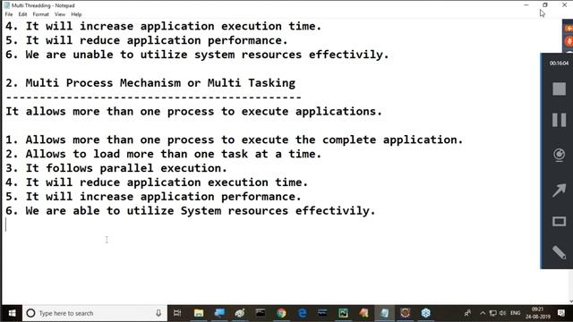 2019 08 24 Multi threading in Java Part -1 смотреть онлайн