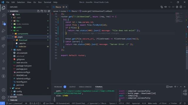 #9: Download File | MERN File Sharing Project | TypeScript смотреть онлайн