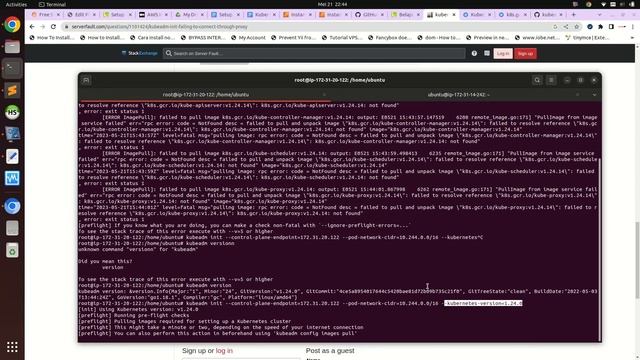 How to fix kubernetes v1.24.0 init error - failed to pull image k8s.gcr.io not found смотреть онлайн
