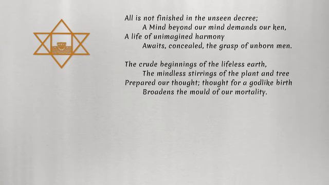 "EVOLUTION [2]", a sonnet by Sri Aurobindo смотреть онлайн