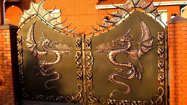 Красивые кованые ворота смотреть онлайн
