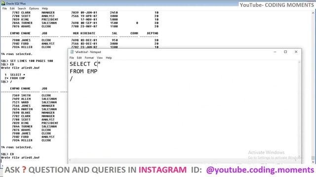 #28|| QUERY RELATED TO ASTERISK (*) AND EXPRESSION IN SQL || SQL LECTURE FOR BEGINNERS смотреть онлайн