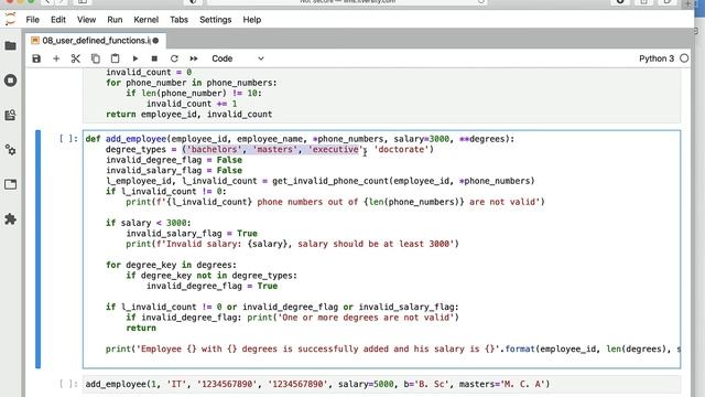 Programming Essentials Python - User Defined Functions - Recap of User Defined Functions смотреть онлайн