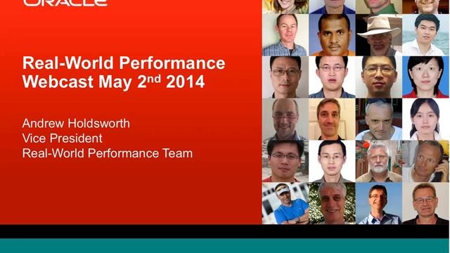 Chat with Oracle's Real World Performance Team - 2 MAY 2014 смотреть онлайн