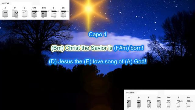 Midnight Clear Love Song (capo 1) by Chris Tomlin play along with scrolling guitar chords & lyrics смотреть онлайн