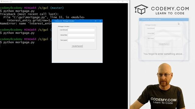 Create A Mortgage Calculator - Python Tkinter GUI Tutorial 198 смотреть онлайн