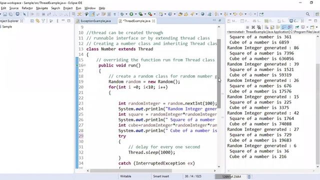 Java Thread Example by Vtricks Technologies смотреть онлайн