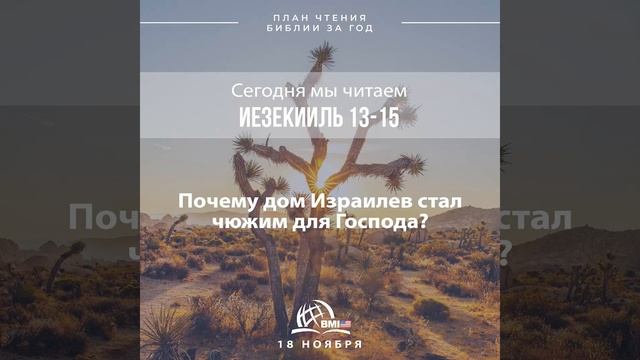 18 ноября (Иезекииль 13-15) | План чтения Библии за год смотреть онлайн