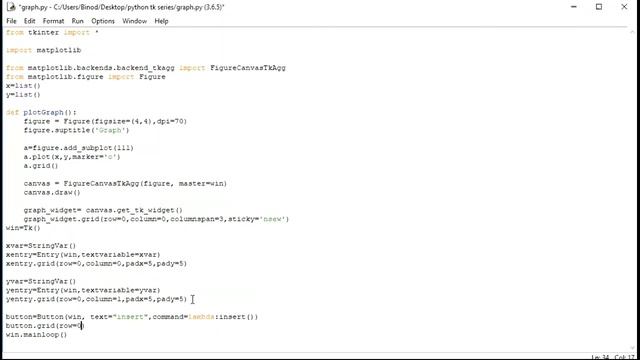 Python Tkinter GUI:16 Ploting Graph in Real Time смотреть онлайн