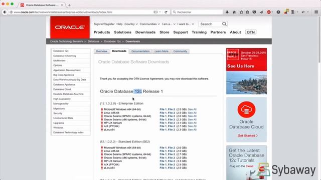 Tutoriel Oracle DBA1 (52) : Comment télécharger Oracle DataBase смотреть онлайн