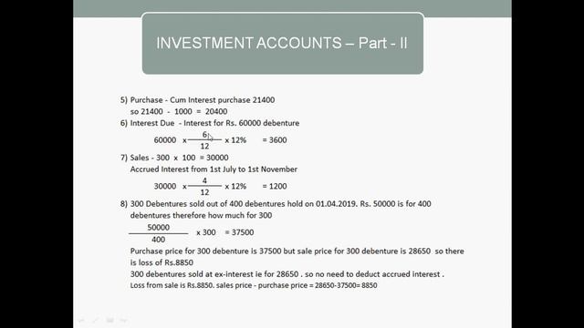 B.Com Financial Accounting–Chapter–Investment Accounts–Part 2 in Malayalam смотреть онлайн