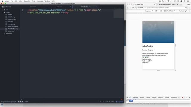 Design & Code a Profile Card (2/2) | HTML+CSS3 Tutorial смотреть онлайн