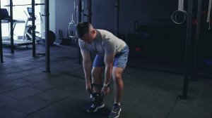 Тяга гири двумя руками в наклоне/ Single Kb bent over row