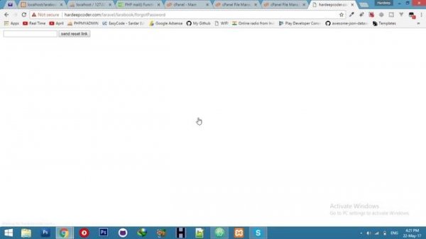 #1 Forgot Password | PHP Mail Function | Social Networking website tutorial in Laravel 5.4 & Vue.js