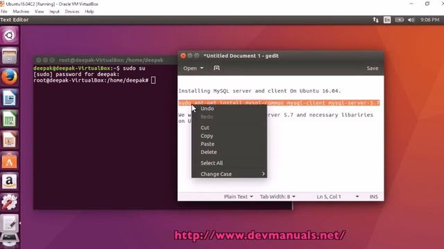 Installing MySQL server and client On Ubuntu 16.04. смотреть онлайн