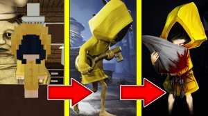 Как менялась ШЕСТАЯ МАЛЕНЬКИЕ КОШМАРЫ и её жизненный цикл в майнкрафт ! Эволюция SIX MINECRAFT