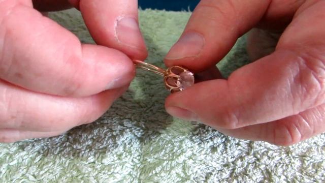 Золотые серёжки и кольцо Советского периода / Обзор сережек