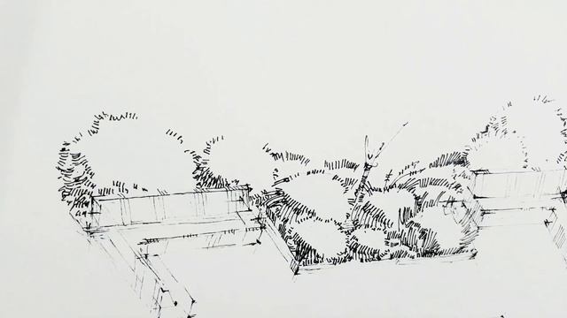 Участок ландшафтный дизайн-как нарисовать сад Ландшафтный скетчинг линером Fineliner. Кичигин Эдуар смотреть онлайн