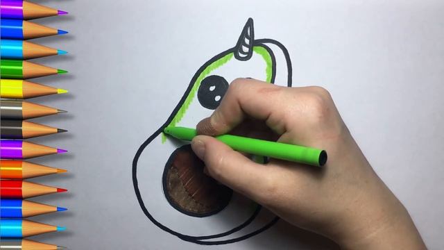 HOW TO DRAW AVOCADO UNICORN? смотреть онлайн
