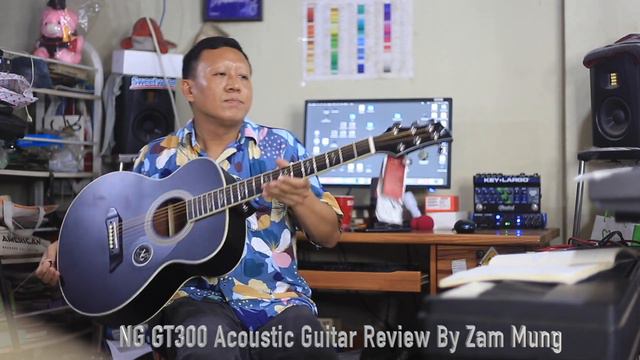 NG GT 300 Acoustic Guitar Review By Zam Mung смотреть онлайн