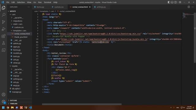 Django - Forms - Widgets and Styling смотреть онлайн
