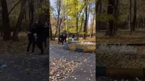 В г. Москве в парке Фили сотрудник полиции применил табельное оружие!