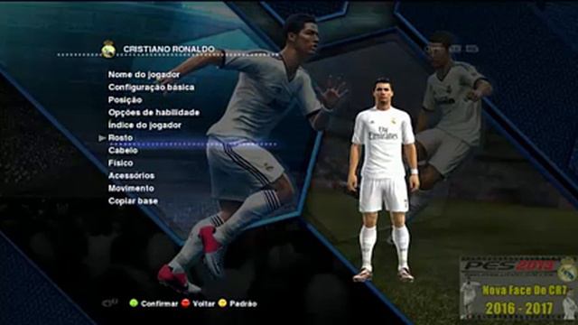 NOVA FACE DE CRISTIANO RONALDO 2016 - 2017 - PES 2013 PC смотреть онлайн