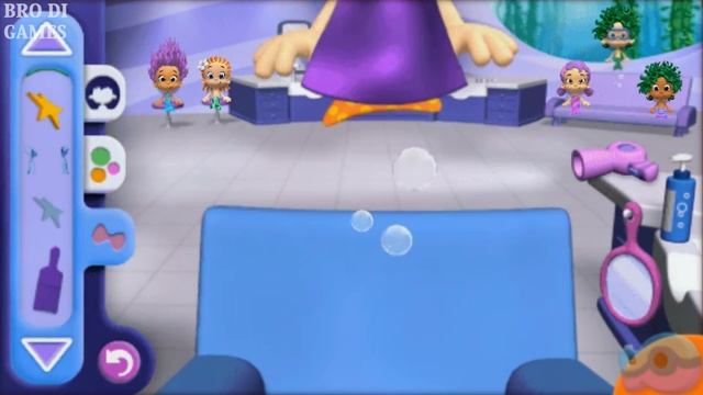 Bad haircut in the game Bubble Guppies. Save the beauty of the lovely mermaids смотреть онлайн