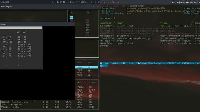 docker swarm management on console mastering Aysad Kozanoglu смотреть онлайн